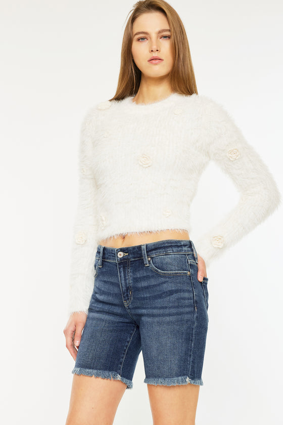 Chelsea Mid Rise Midi Shorts - Official Kancan USA