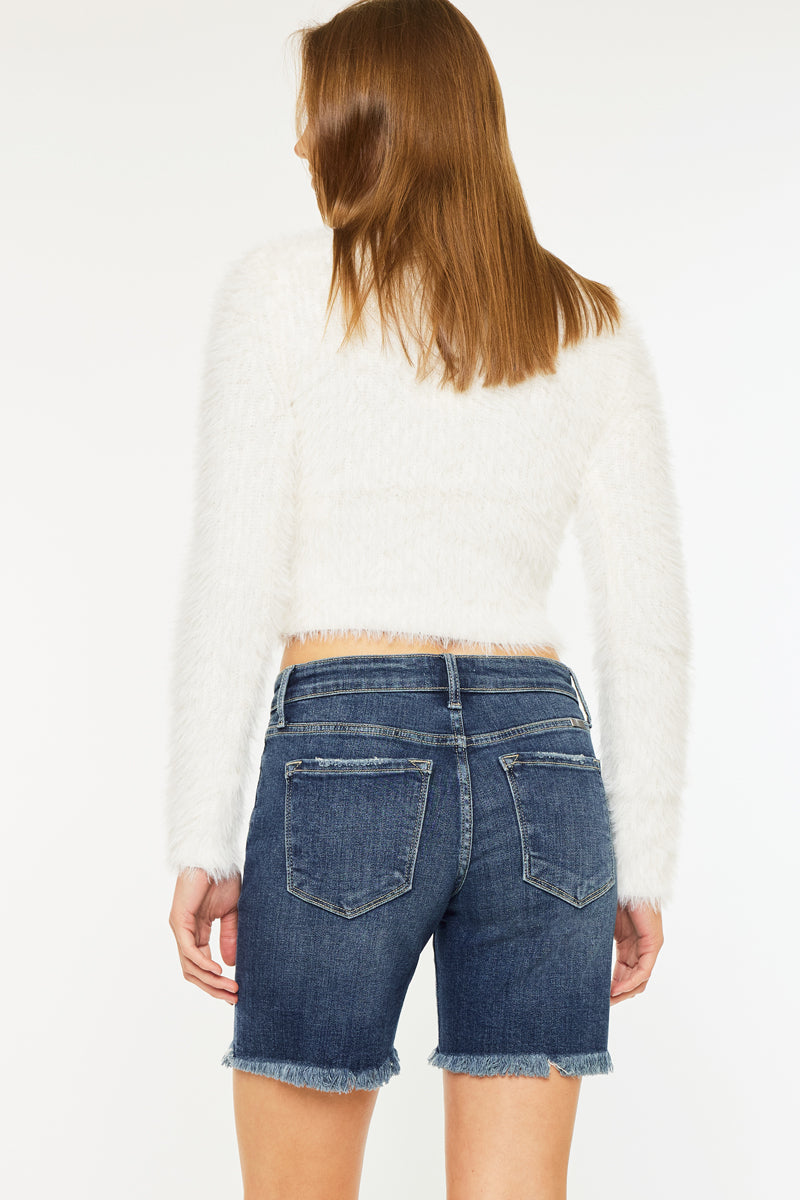 Chelsea Mid Rise Midi Shorts - Official Kancan USA