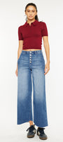 Aliana High Rise Crop Wide Leg Jeans - Official Kancan USA