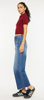 Aliana High Rise Crop Wide Leg Jeans - Official Kancan USA