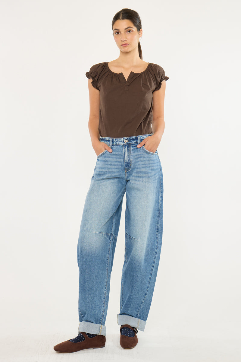 Karin Low Slung Horseshoe Jeans