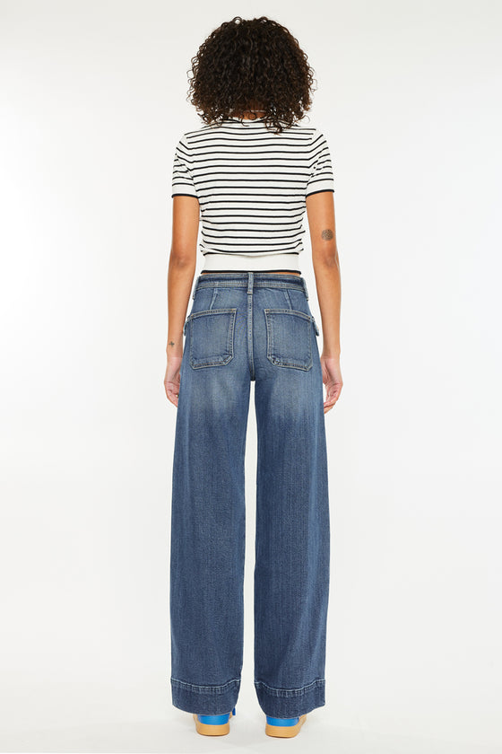 Luka High Rise Wide Leg Jeans - Official Kancan USA
