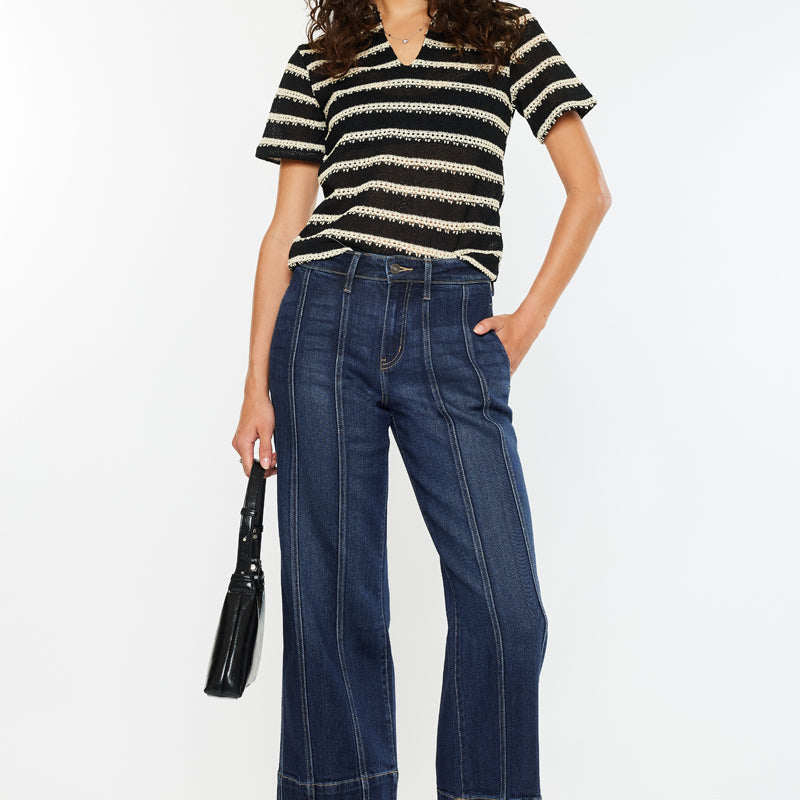 Ashley High Rise Wide Leg Jeans - Official Kancan USA