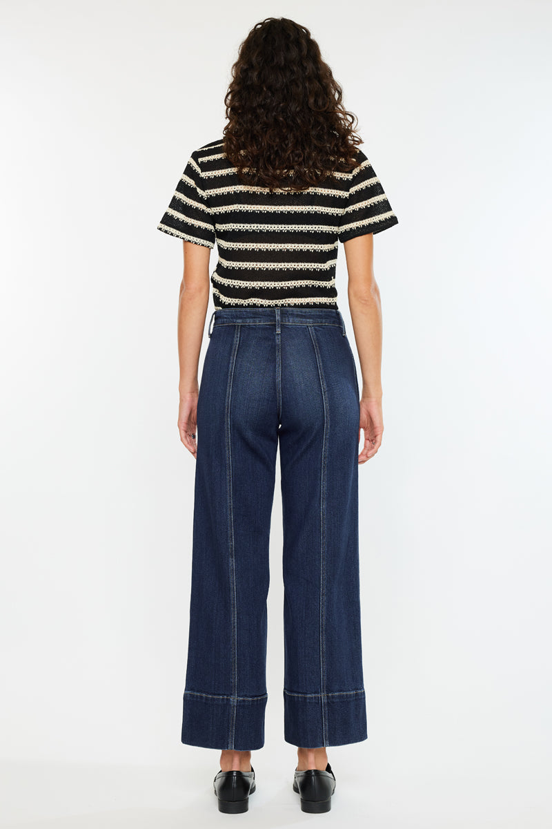 Ashley High Rise Wide Leg Jeans - Official Kancan USA