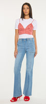 Jane High Rise Wide Flare Jeans - Official Kancan USA