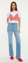 Jane High Rise Wide Flare Jeans - Official Kancan USA