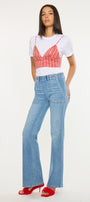 Jane High Rise Wide Flare Jeans - Official Kancan USA