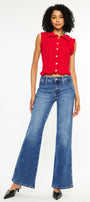 Ita Mid Rise Wide Flare Jeans (Petite) - Official Kancan USA