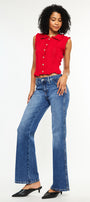 Ita Mid Rise Wide Flare Jeans (Petite) - Official Kancan USA