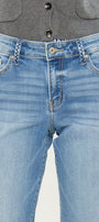 Kenny Mid Rise Crop Wide Leg Jeans - Official Kancan USA