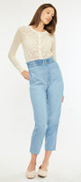 Dottie Ultra High Rise Paper Bag Slouch Fit Jeans - Official Kancan USA