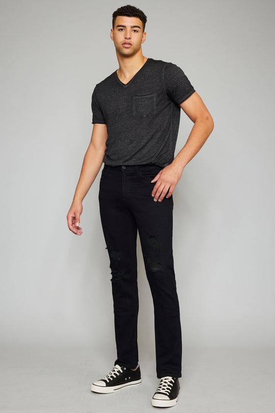 Henry Black Distressed Regular Skinny - Official Kancan USA