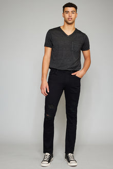  Henry Black Distressed Regular Skinny - Official Kancan USA