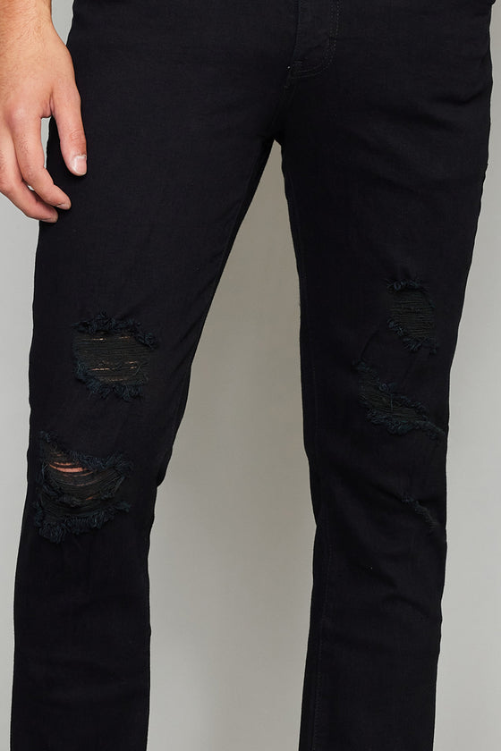 Henry Black Distressed Regular Skinny - Official Kancan USA