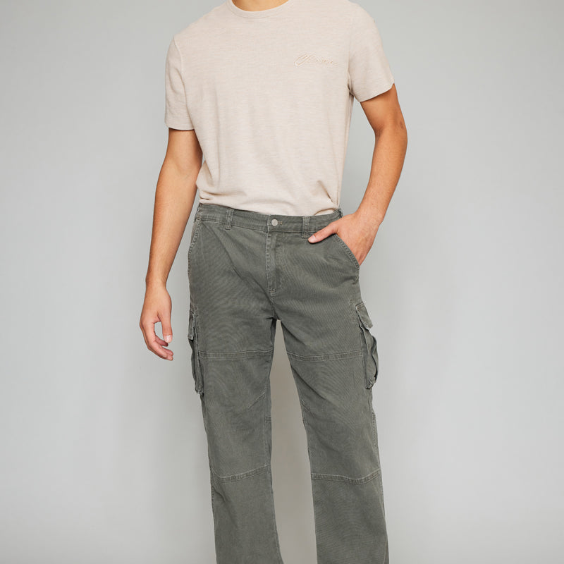 Mason Olive Relaxed Cargo Pants - Men - Official Kancan USA