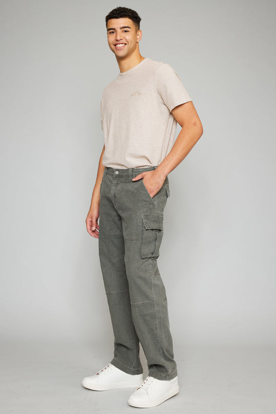 Mason Olive Relaxed Cargo Pants - Men - Official Kancan USA