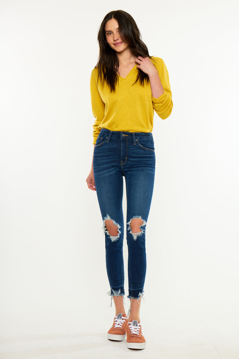 Angelise High Rise Ankle Skinny