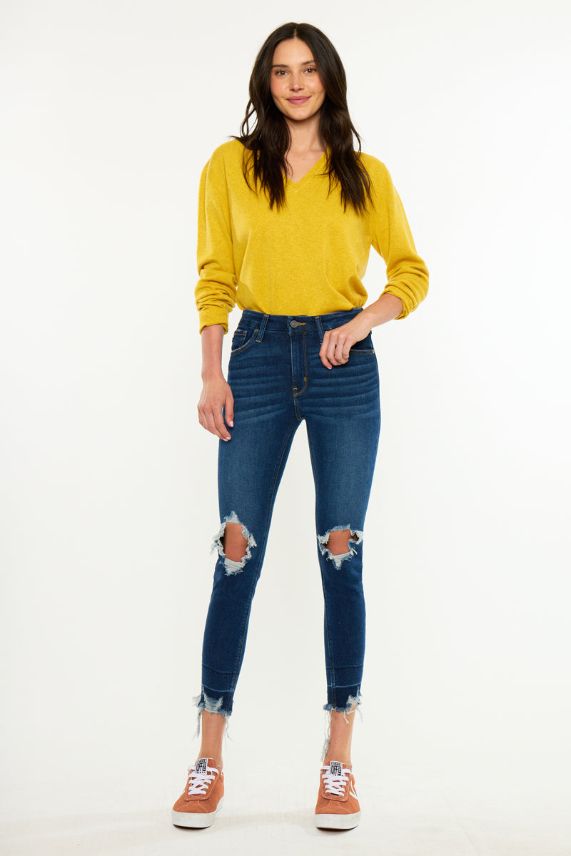 Angelise High Rise Ankle Skinny