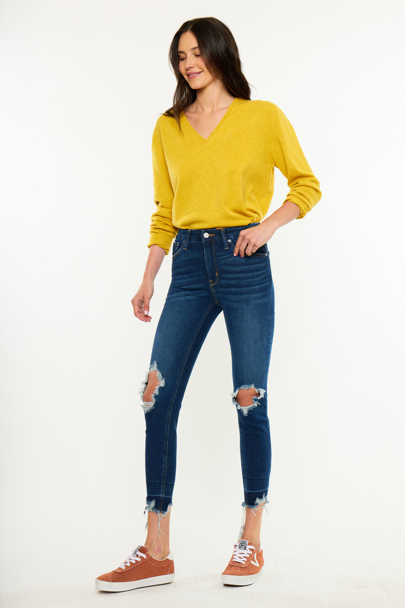 Angelise High Rise Ankle Skinny