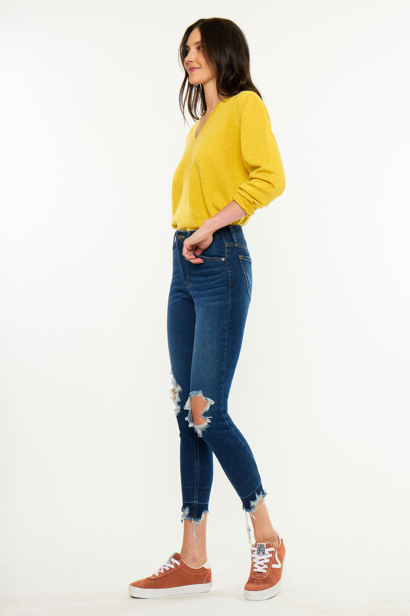 Angelise High Rise Ankle Skinny