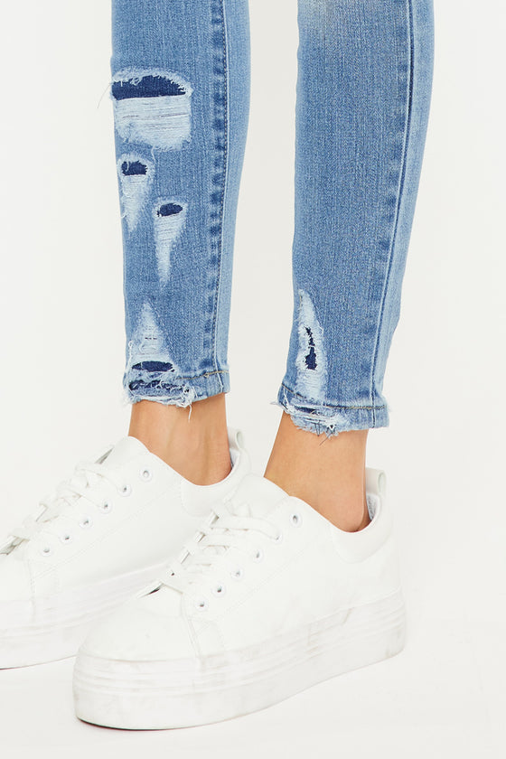 Jenna Mid Rise Ankle Skinny Jeans - Official Kancan USA