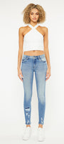 Jenna Mid Rise Ankle Skinny Jeans - Official Kancan USA