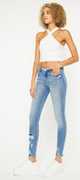 Jenna Mid Rise Ankle Skinny Jeans - Official Kancan USA