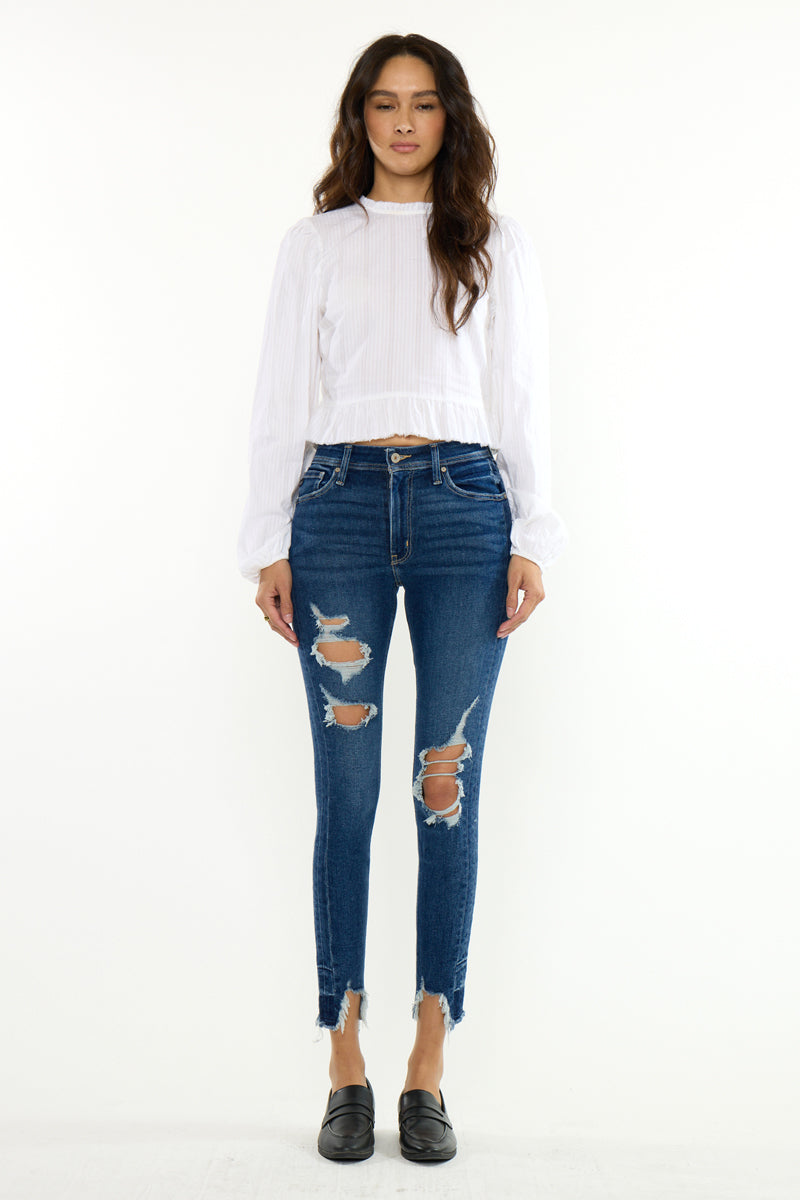 Luna High Rise Ankle Skinny