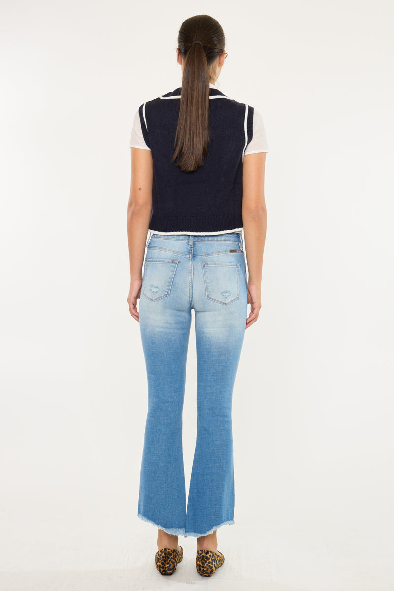 Lenny Essentials High Rise Cropped Jeans - Official Kancan USA