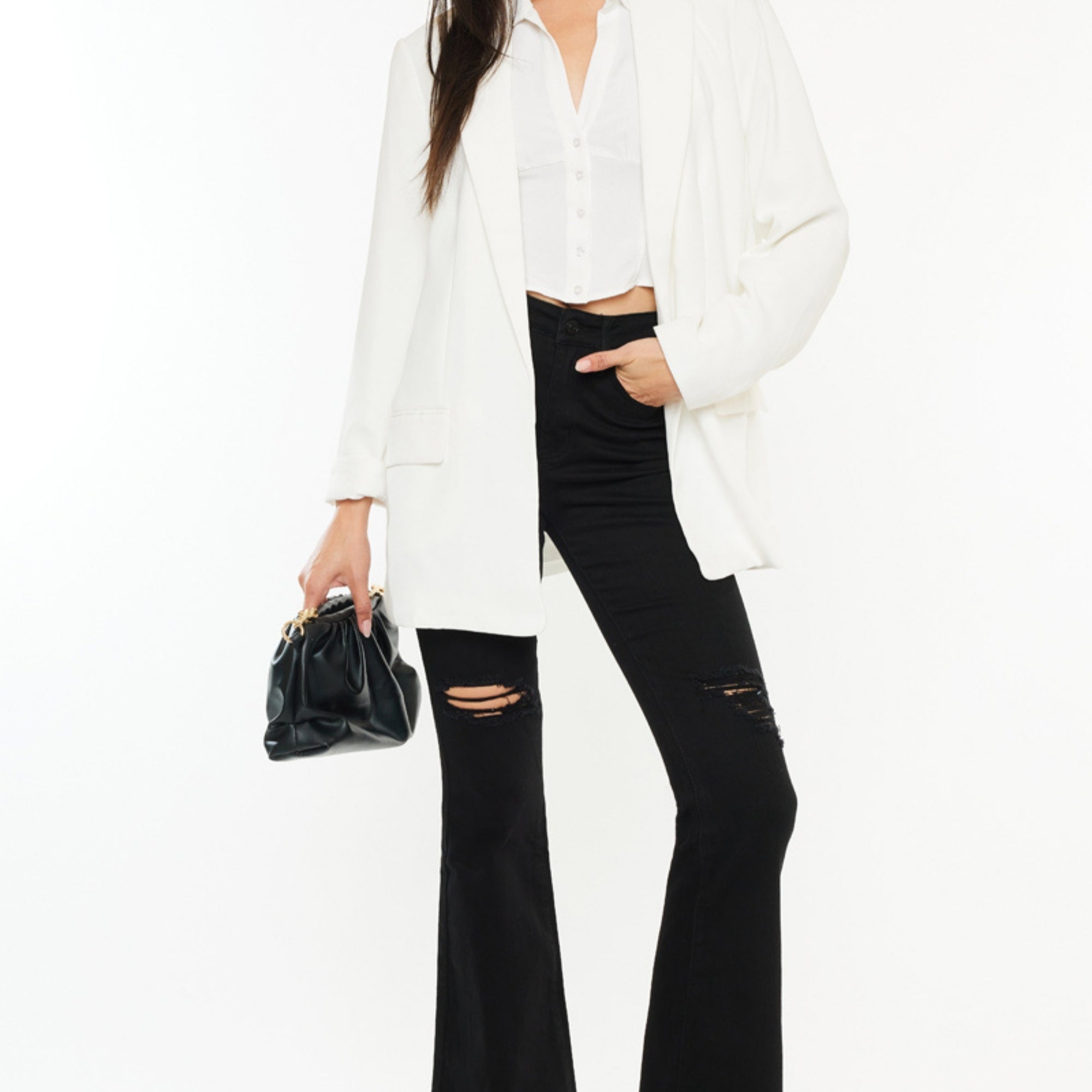 Mars High Rise Flare (Petite) - Official Kancan USA