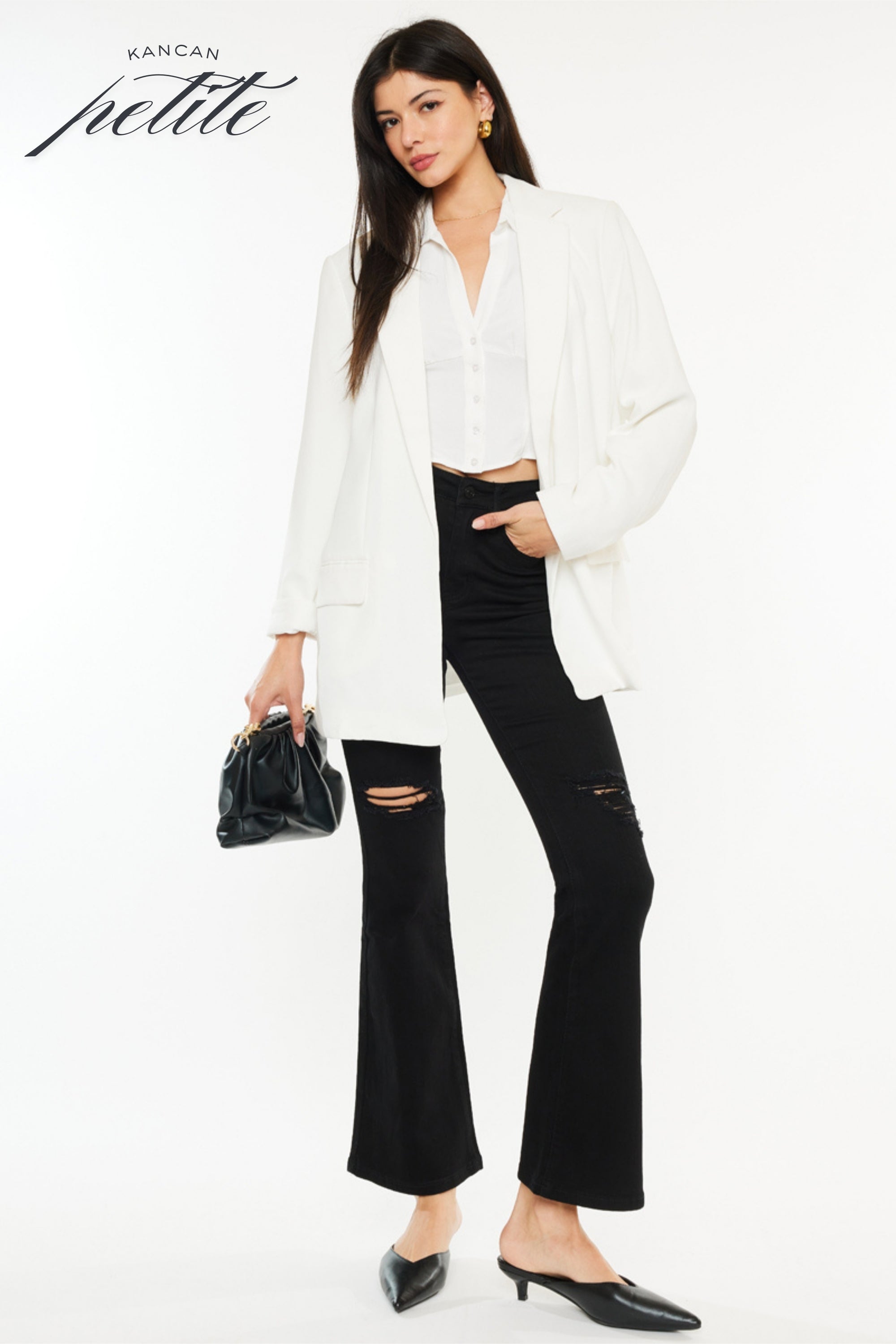 Mars High Rise Flare (Petite) - Official Kancan USA