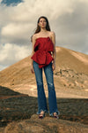 Mia Premier High Rise Distressed Flare - Official Kancan USA