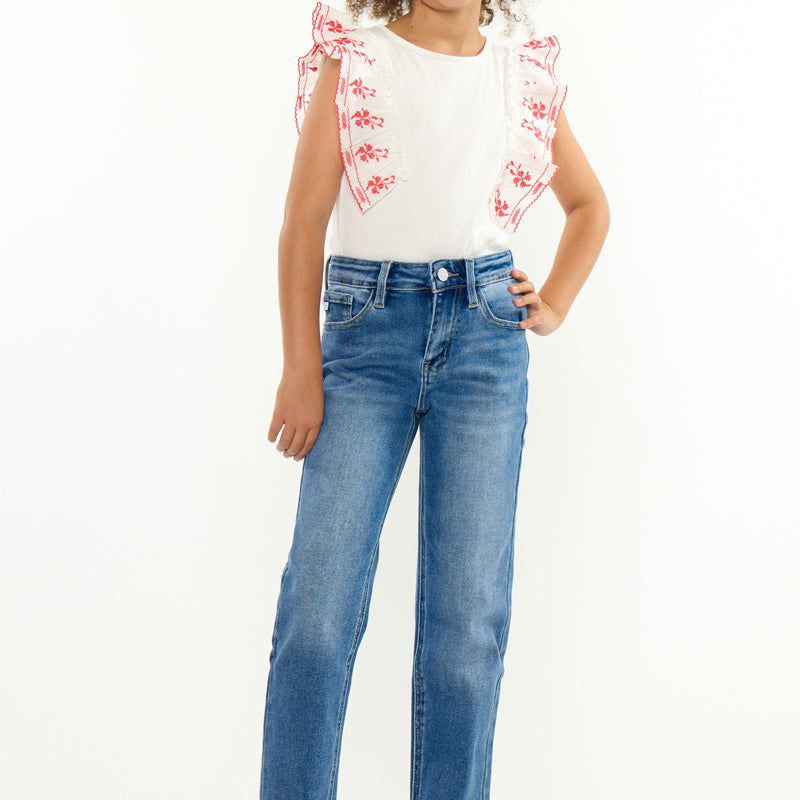 Sarah High Rise Kids Straight - Official Kancan USA