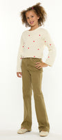 Ezra High Rise Kids Flare Jeans – Stretch Denim - Official Kancan USA