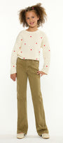 Ezra High Rise Kids Flare Jeans – Stretch Denim - Official Kancan USA
