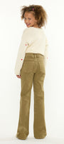 Ezra High Rise Kids Flare Jeans – Stretch Denim - Official Kancan USA