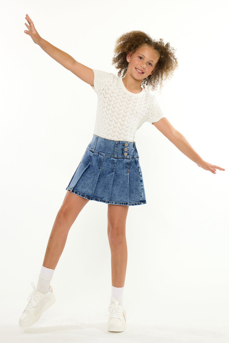 Kelly Pleated Kids Skort - Official Kancan USA