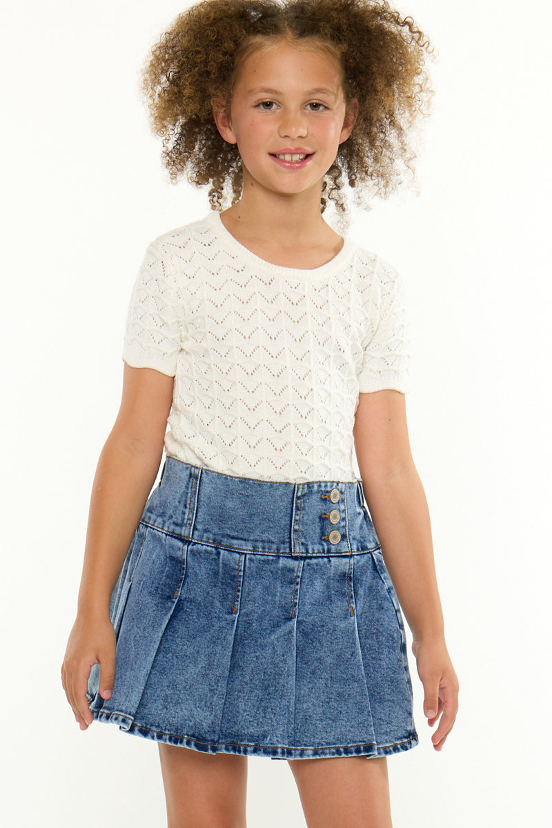 Kelly Pleated Kids Skort - Official Kancan USA
