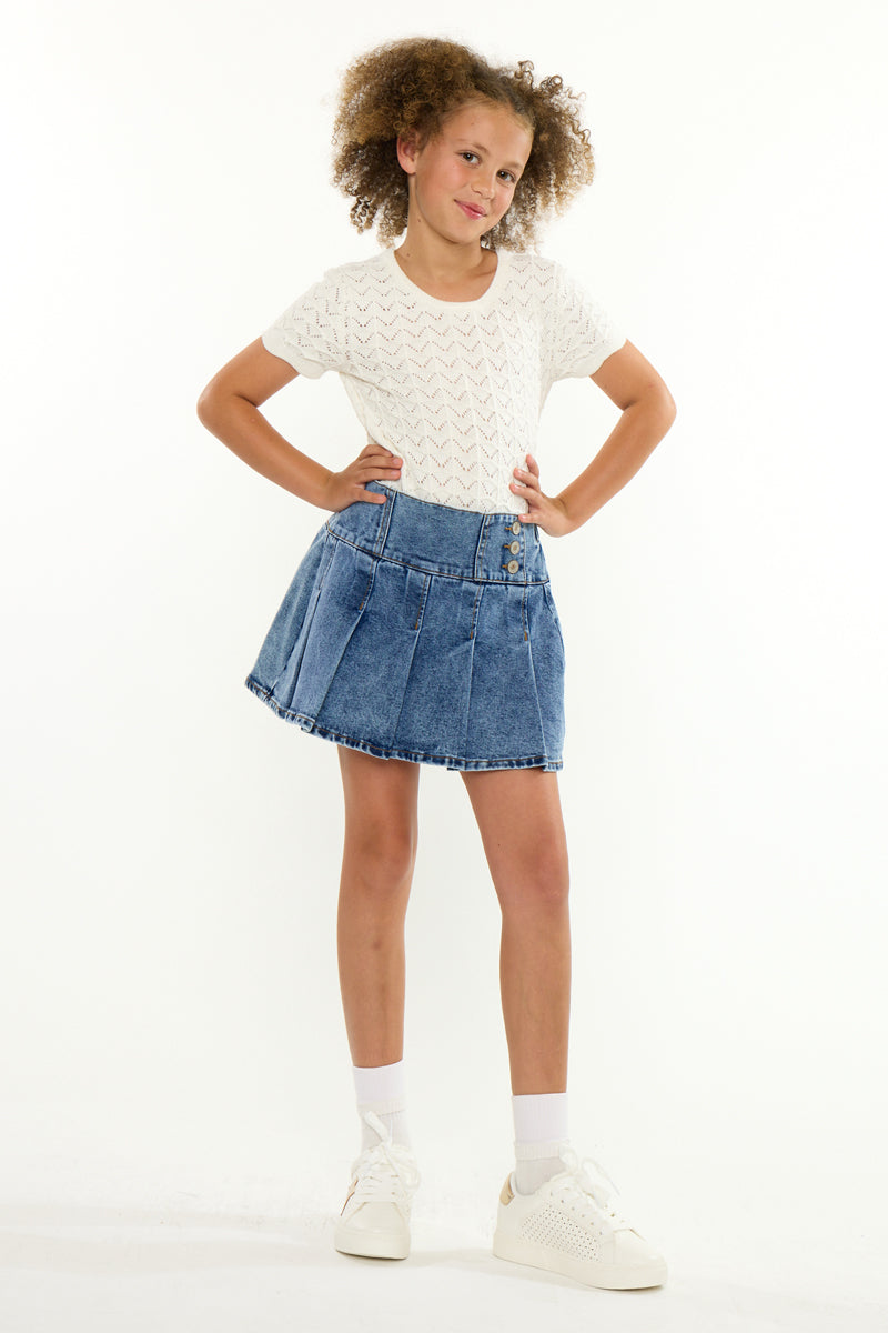 Kelly Pleated Kids Skort - Official Kancan USA