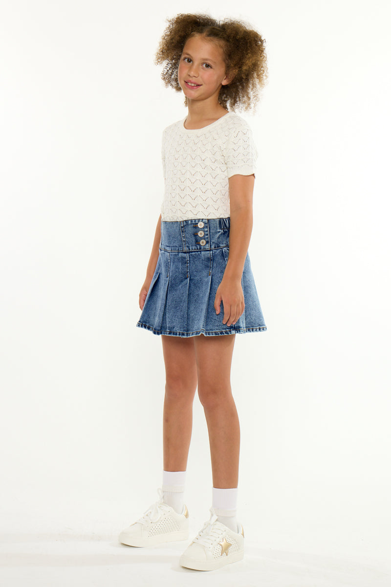 Kelly Pleated Kids Skort - Official Kancan USA