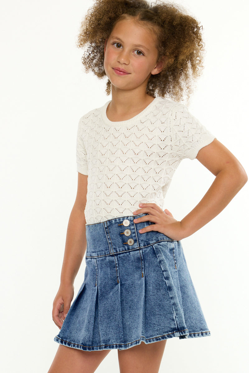 Kelly Pleated Kids Skort - Official Kancan USA