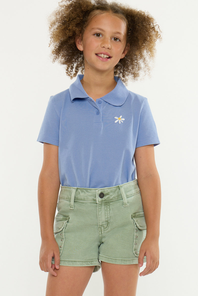 Izzie Mid Rise Kids Short - Official Kancan USA