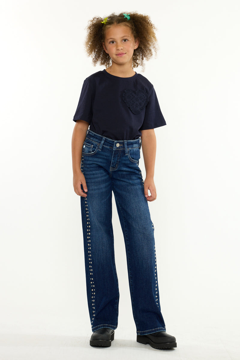 Jolie Mid Rise Kids Slim Wide