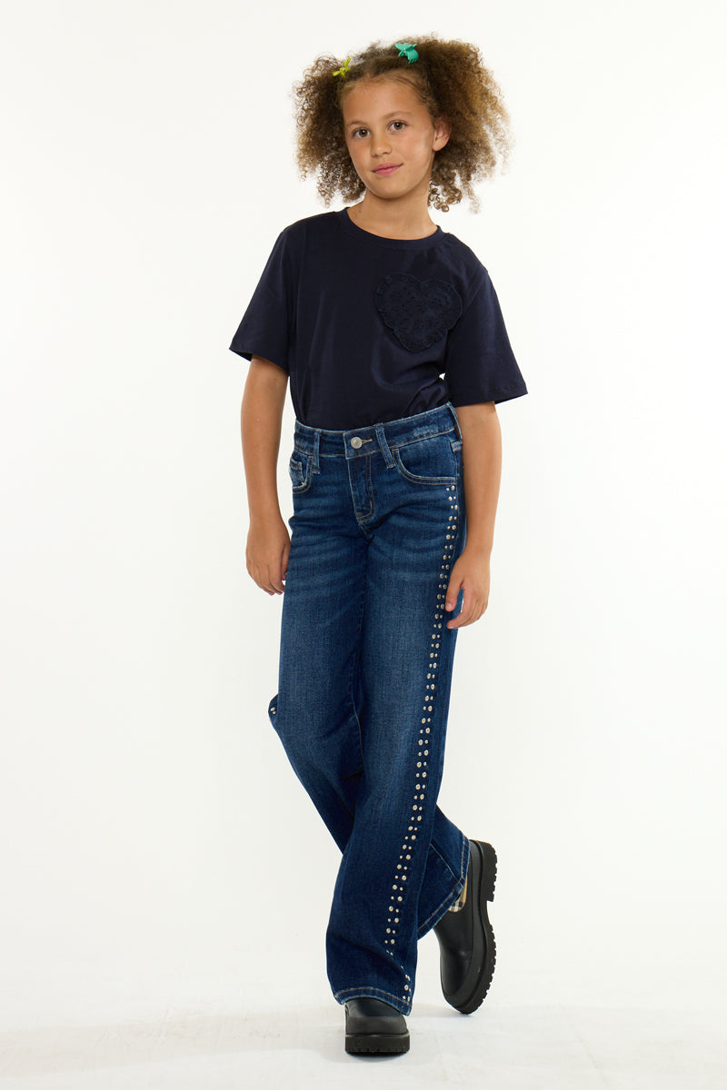 Jolie Mid Rise Kids Slim Wide