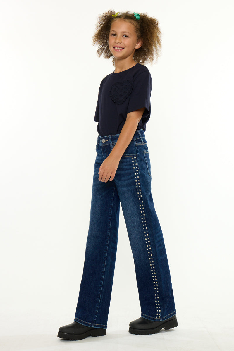 Jolie Mid Rise Kids Slim Wide