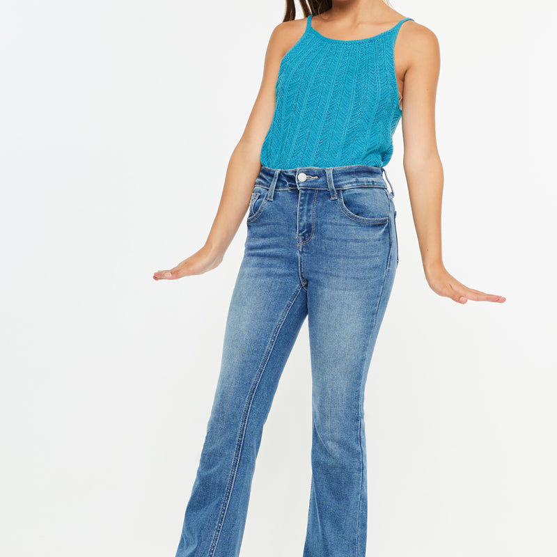 Bibi High Rise Kids Cropped bootcut - Official Kancan USA
