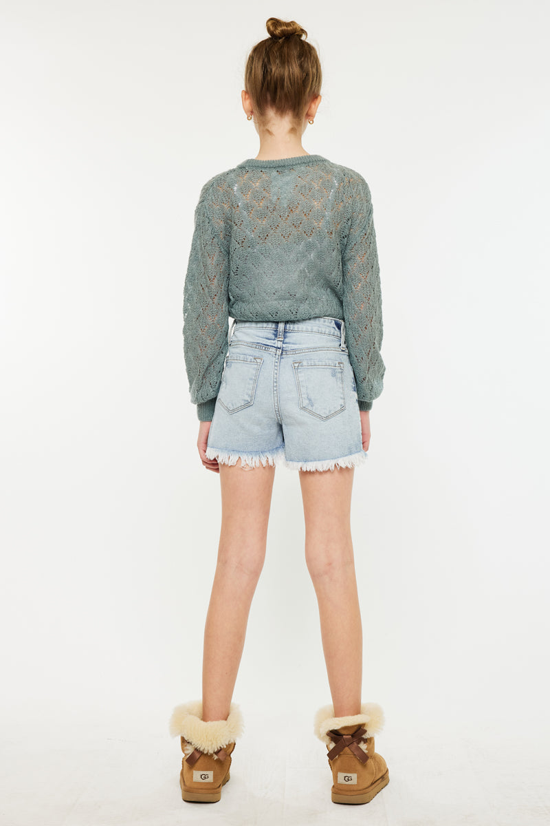 Marie High Rise Kids Shorts - Official Kancan USA