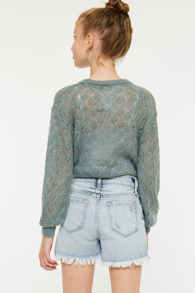 Marie High Rise Kids Shorts - Official Kancan USA