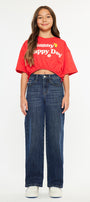 Andy High Rise Wide Leg Kids Jeans - Official Kancan USA