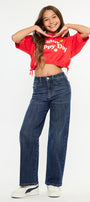 Andy High Rise Wide Leg Kids Jeans - Official Kancan USA